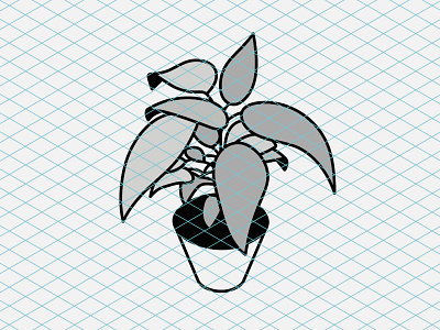 Isometric Vector Plant architecture design illustration interiors isometric isometric illustration minimal vector