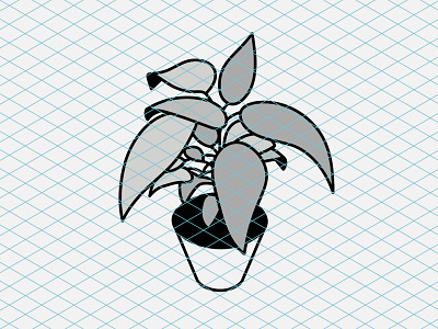 Isometric Vector Plant