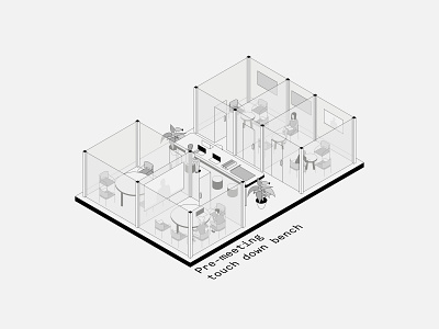 Isometric Office Spaces: 10-12