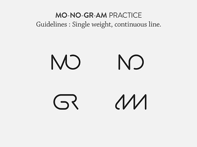 Monogram Practice 1