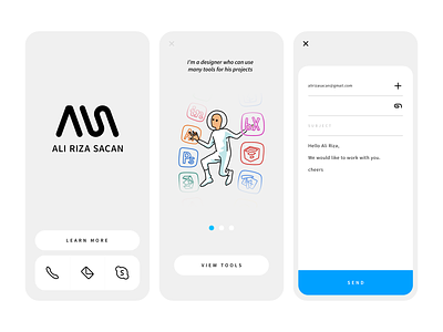 Personal Project app design icon illustration interface mail mobile prototype ui ux