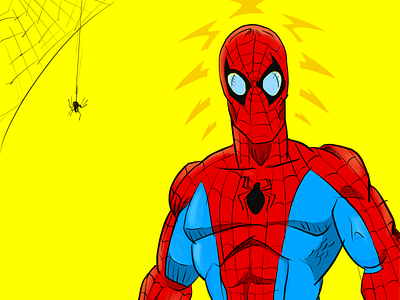a Spider! illustration spiderman