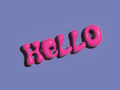 HELLO 3d illustration