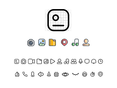 social media Icon making app design icon