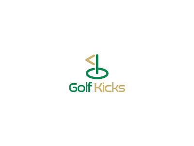 Golf kicks (GK) Lettermark logo