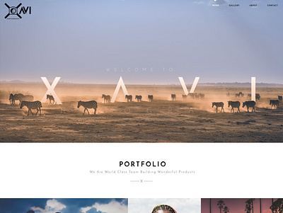 XAVI photogrphy website design