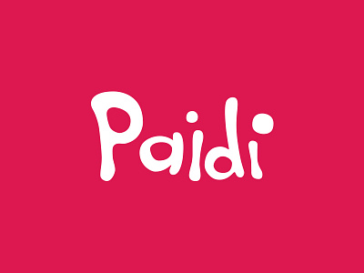 Paidi brandidentity branding design kids lettering logo toys typography logotype