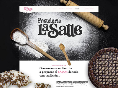 Pastelería La Sallle - Main site cake cook flour menu pastelería site ui web web design website