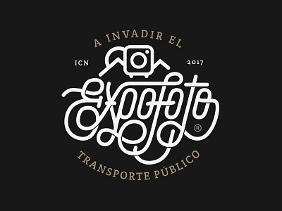 EXPOFOTO 2017 brand identity branding bus city identity lettering logo photography public space saltillo symbol typography