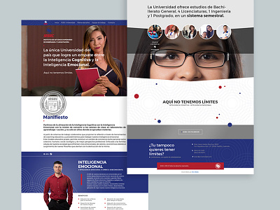 IESEC website design digital education iesec laptop responsive saltillo ui university ux web design website
