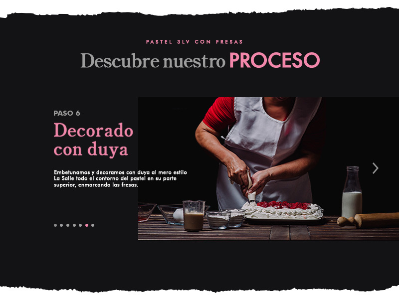 Pastelería La Salle - Slider art direction responsive laptop web design design slider proces ux ui cakes website