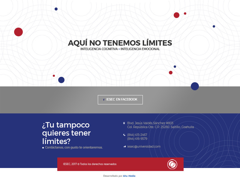IESEC website - Footer responsive desktop contact web design design university education ux ui laptop website