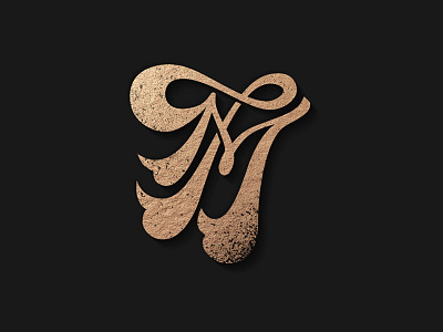 JM Monogram design gold lettering logo mark monogram monogram design monogram logo typography