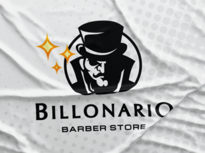 Billonario Logo barber barber logo brand design icon logo logodesign