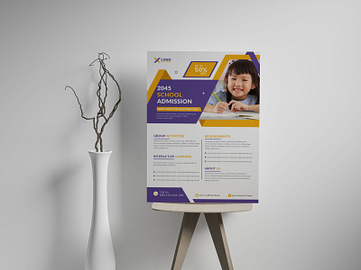 Creative School Admission Flyer Design