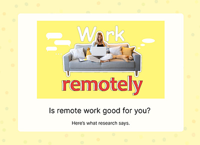 Article cover. Topic "Remote work" article article cover collage figma illustration photoshop remote work work remotely