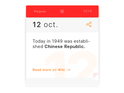 11 of 100 @Widgetmania calendar history share widget wikipedia