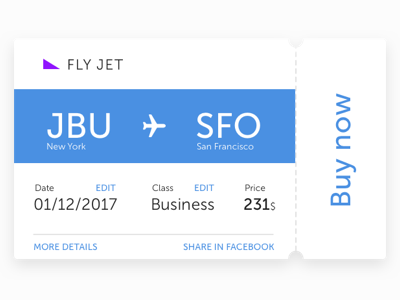 28 of 100 @Widgetmania airplane date picker flight ticket ticket ui widget