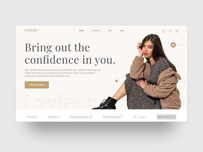 Laviesh - Fashion E-Commerce Website design graphic design ui