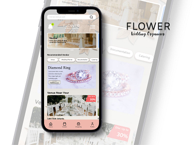 FLOWER WO Application Mobile app design branding graphic design ui ui design