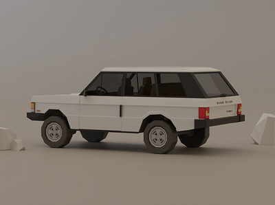 LOWPOLY RANGE ROVER 3d car cars land rover lowpoly