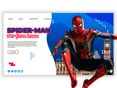 Spiderman diseño web flat design landing product landing spiderman ui web web design website wordpress
