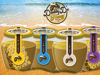 Daddy D's Honey Packaging Design