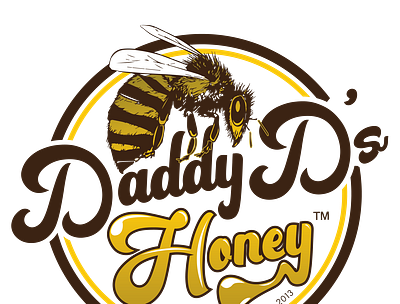 Daddy D's Honey Logo Design branding design graphic design logo