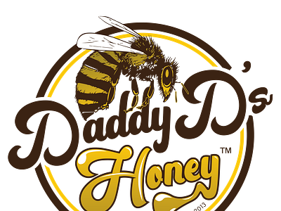 Daddy D's Honey Logo Design
