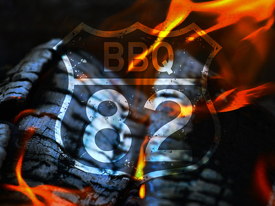 82 BBQ Logo Design