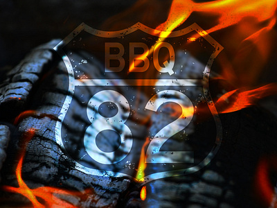 82 BBQ Logo Design