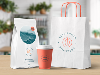 Alexander Roastery Coffee Branding and packaging