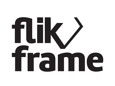 Logo for Flikframe design frame logo