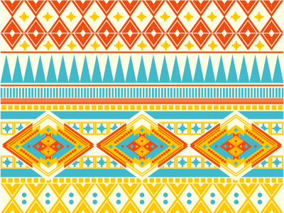 Navajo freehand illustration navajo pattern