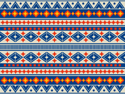 Navajo Pattern freehand illustration navajo pattern