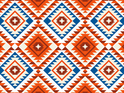 Navajo Pattern freehand illustration navajo pattern