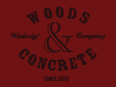 Woods X Concrete graphic design illustrations t shirts t shirts design tees
