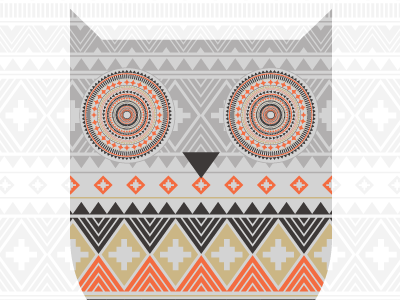 Navajo El Hooto graphic design hoot navajo owl patterns