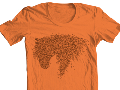 Horsey On T-Shirts t-shirts illustration threadless submission horse animal