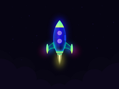 Glowing Rocket