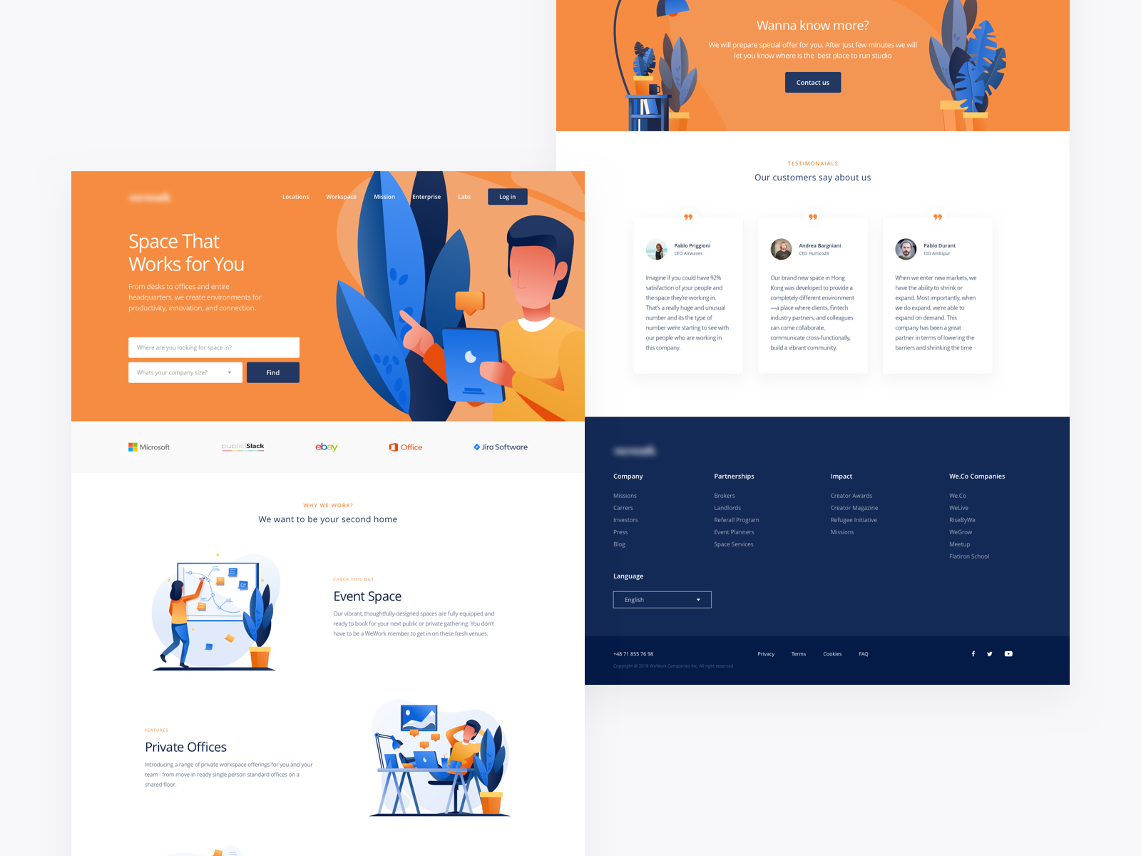 Shared workspace concept. by Bartek Gadzina on Dribbble