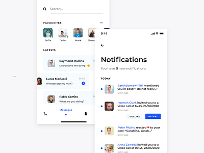 Skype redesign concept- Notifications