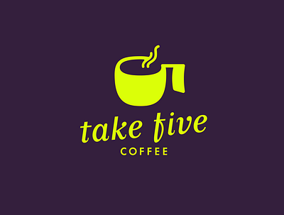 take five coffee logo 5 coffee logo number numeral