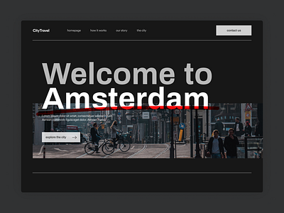 Concept - Travel Agency agency city creative design minimal travel ux web