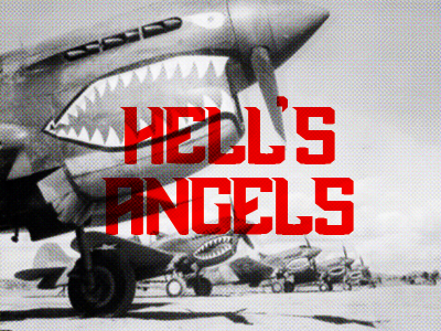 Hells Angels aviation design graphic type typeface typography