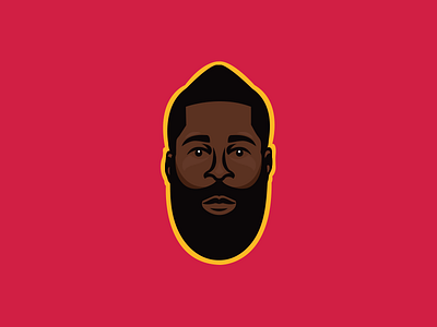 The Beard basketball beard illustration design graphics harden illustrator houston icon james harden nba rockets sports vector