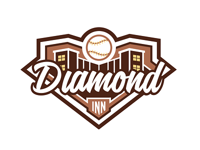 Diamond Inn baseball branding design graphics logo sports women