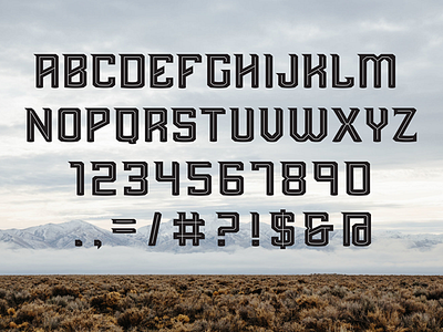 Stealth Typeface Inline