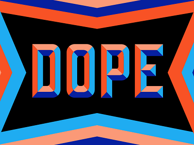 Dope color dribbble fonts hand made type typography