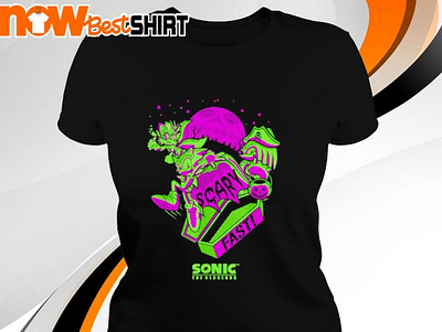 Sonic the hedgehog scary fast shirt sonic